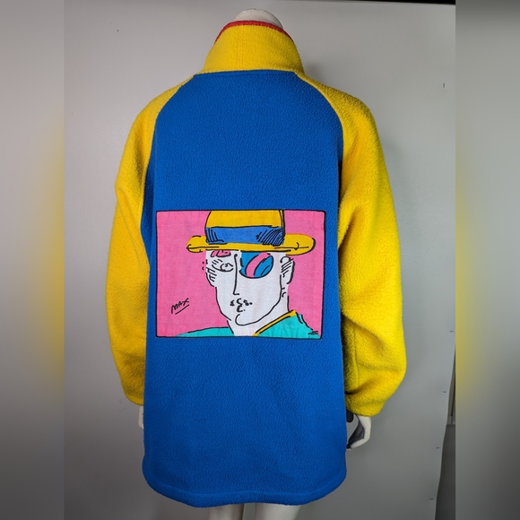 Vintage Peter Max 80s Neo Max Fleece Pullover women’s M - Picture 5 of 15